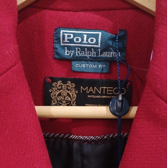 Polo Ralph Lauren Red Wool Coat , 4 - Picture 2 of 6
